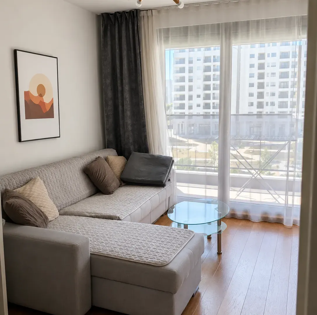 Rent, one bedroom apartment, 48m², Tološka šuma, Podgorica