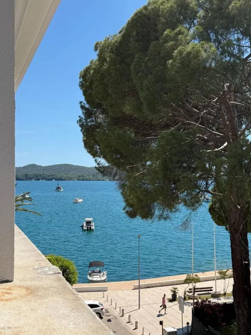 View of the sea and coast from the property terrace.