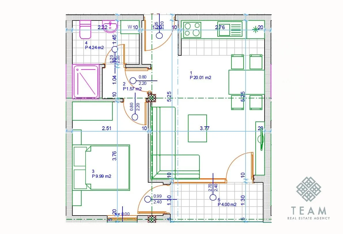 Prodaja, jednosoban stan, 40m², Central Point, Podgorica