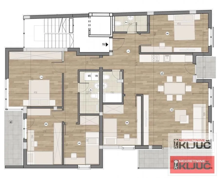 Sale, apartment, 144m², Telep, Novi Sad Sve Podlokacije