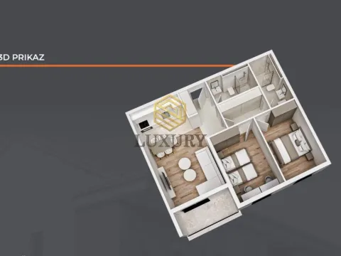 Prodaja, dvosoban stan, 67m², Gornja Gorica, Podgorica - image 2