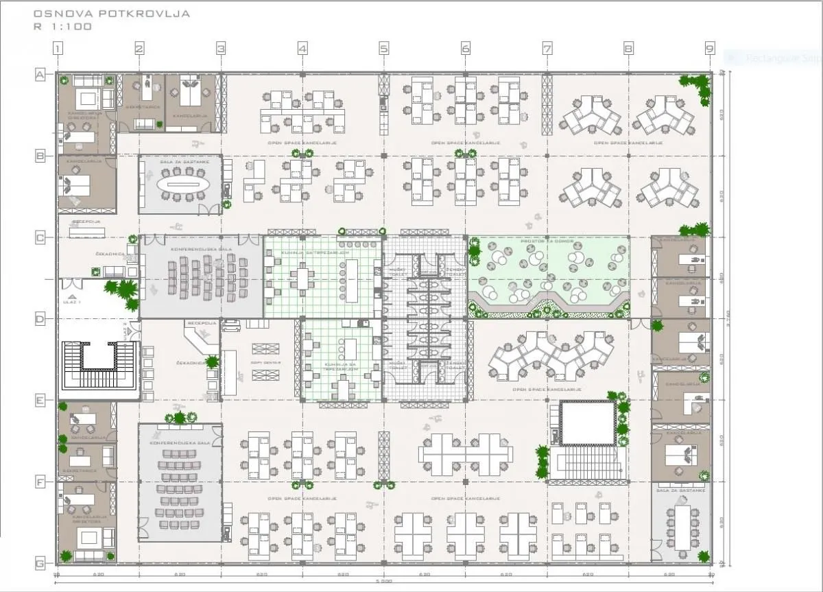 Rent, office space, 1900m², Karaburma, Palilula Sve Podlokacije