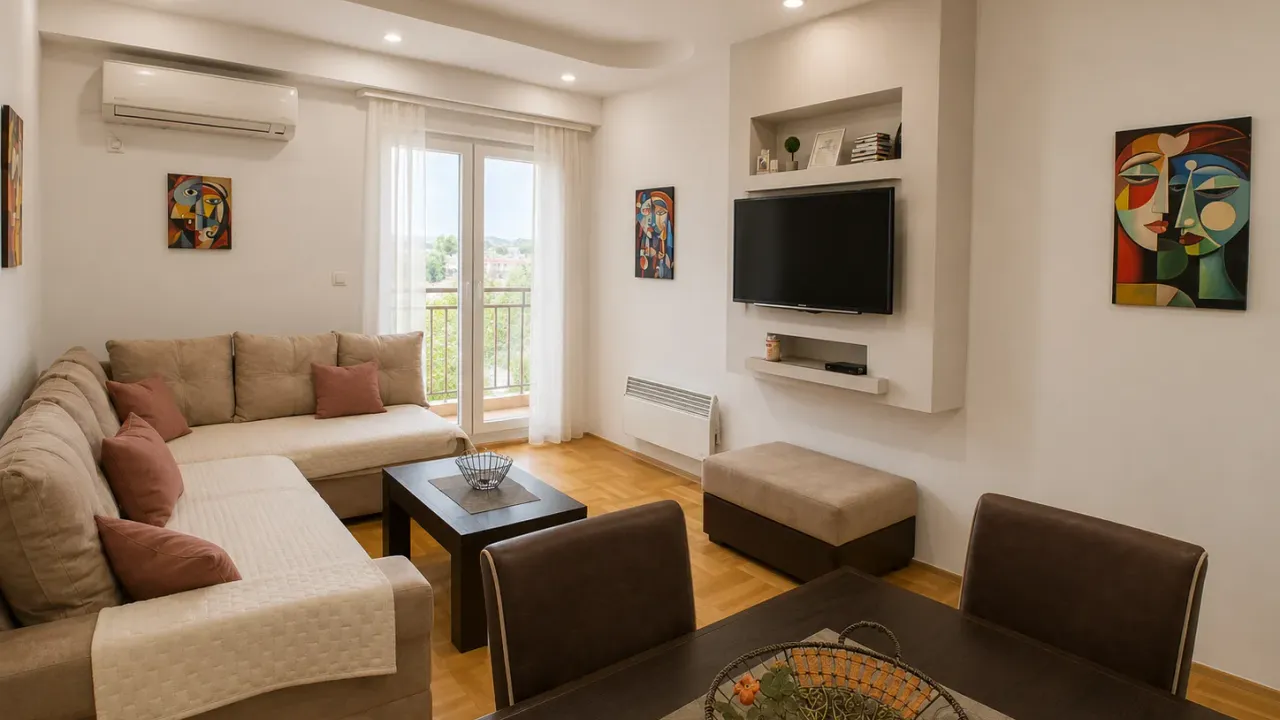 Izdavanje, dvosoban stan, 74m², Pobrežje, Podgorica