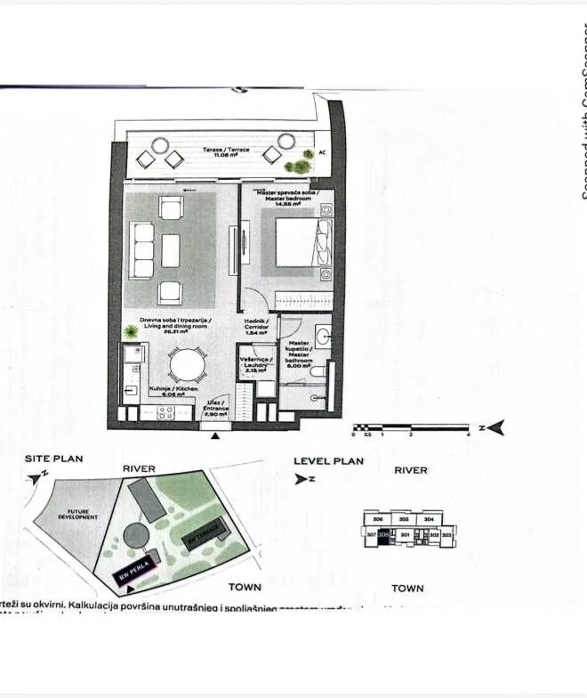 Prodaja, dvosoban stan, 71m², Beograd Na Vodi, Beograd