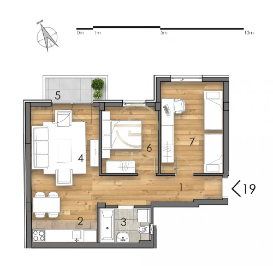 Prodaja, trosoban stan, 57m², Detelinara, Novi Sad Sve Podlokacije