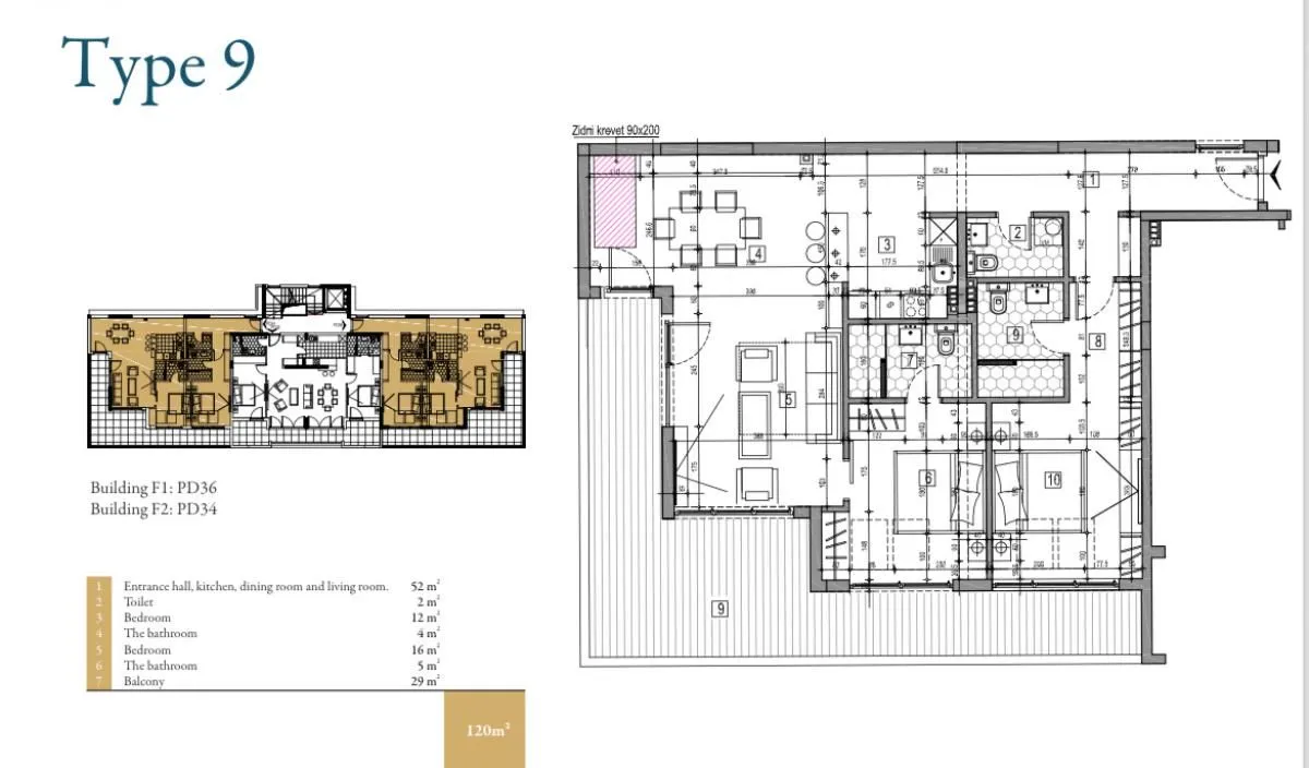Prodaja, stan, 120m², Dobrota, Kotor