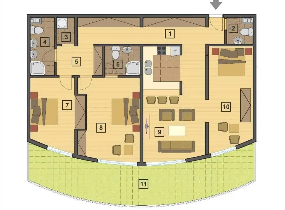 Sale, three bedroom apartment, 169m², Petrovac, Budva