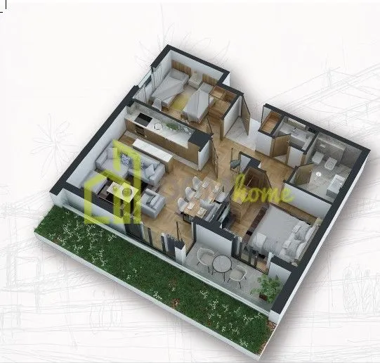 Prodaja, dvosoban stan, 64m², Donja Gorica, Podgorica