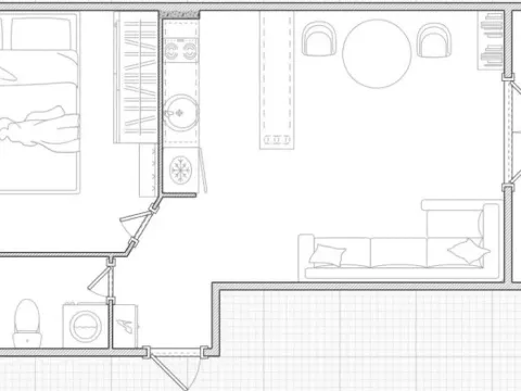 Sale, one bedroom apartment, 38m², Bečići, Budva - image 3