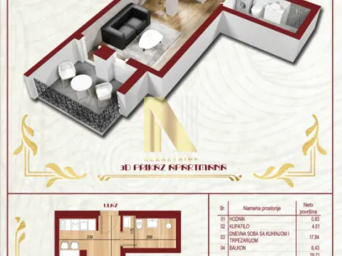 Prodaja, jednosoban stan, 29m², Subotica, Srbija - image 2