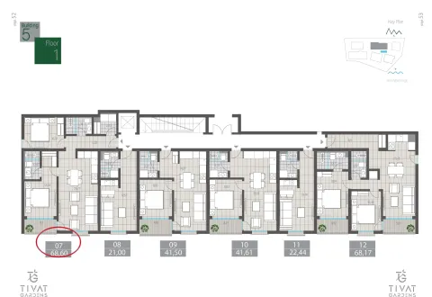Prodaja, dvosoban stan, 69m², Centar, Tivat - image 6