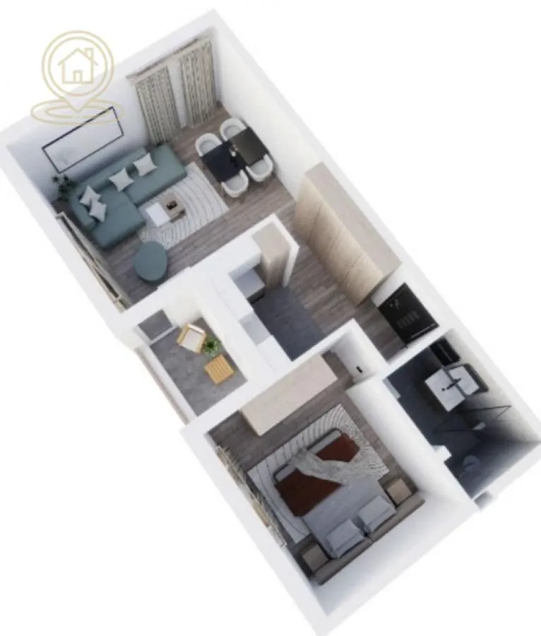 Prodaja, dvosoban stan, 46m², Pantelej, Niš
