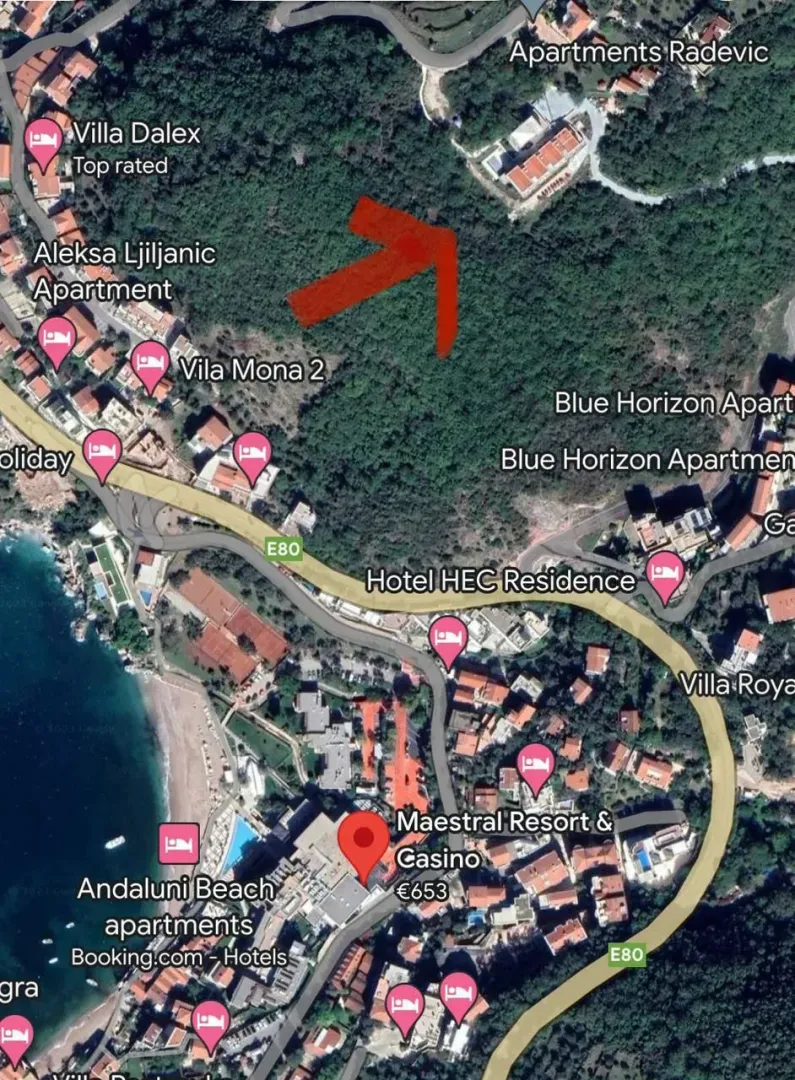 Rent, one bedroom apartment, 53m², Bečići, Budva