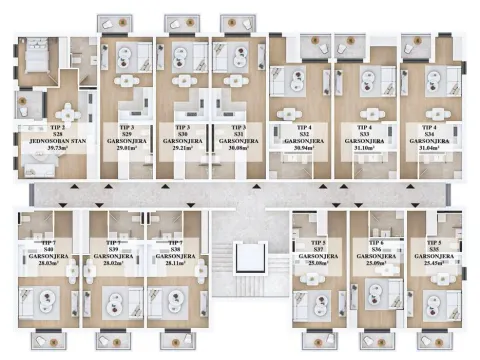 Prodaja, garsonjera, 29m², Stari Aerodrom, Podgorica - image 3