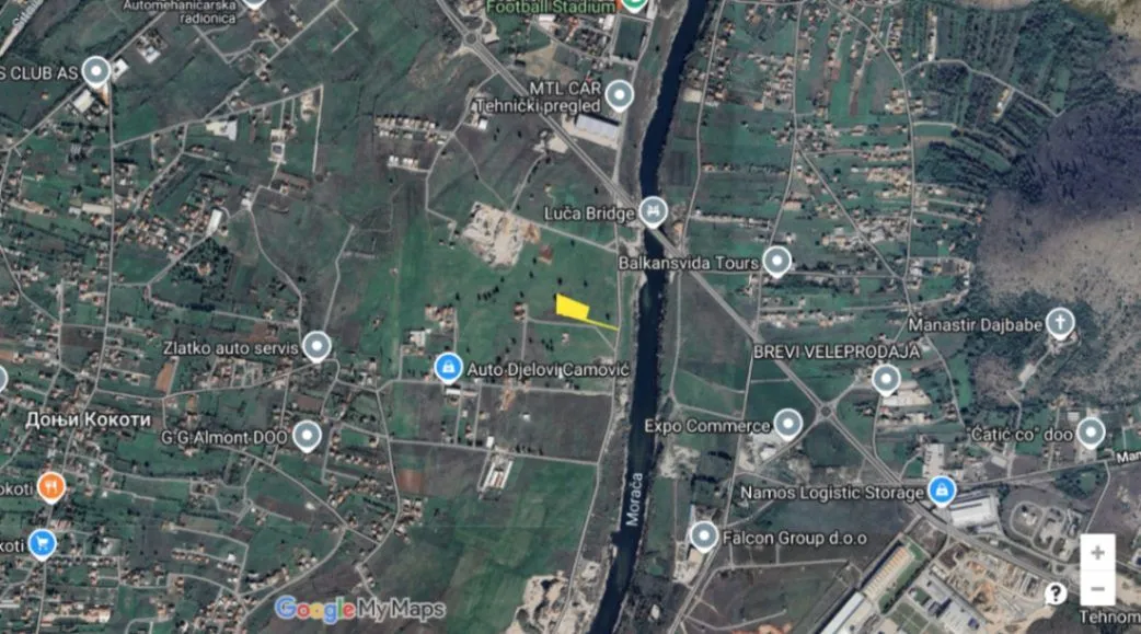 Prodaja, plac, 3302m², Donji Kokoti, Podgorica