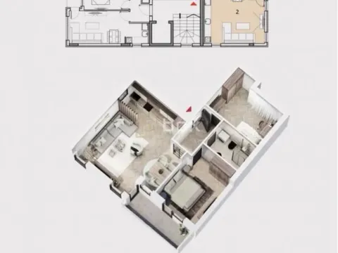 Sale, two bedroom apartment, 60m², Pantelej, Niš - image 2