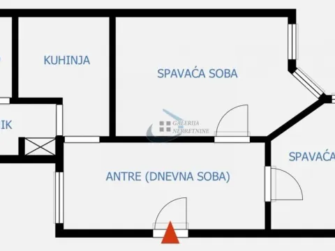 Sale, two bedroom apartment, 44m², Stari Grad, Beograd - image 6