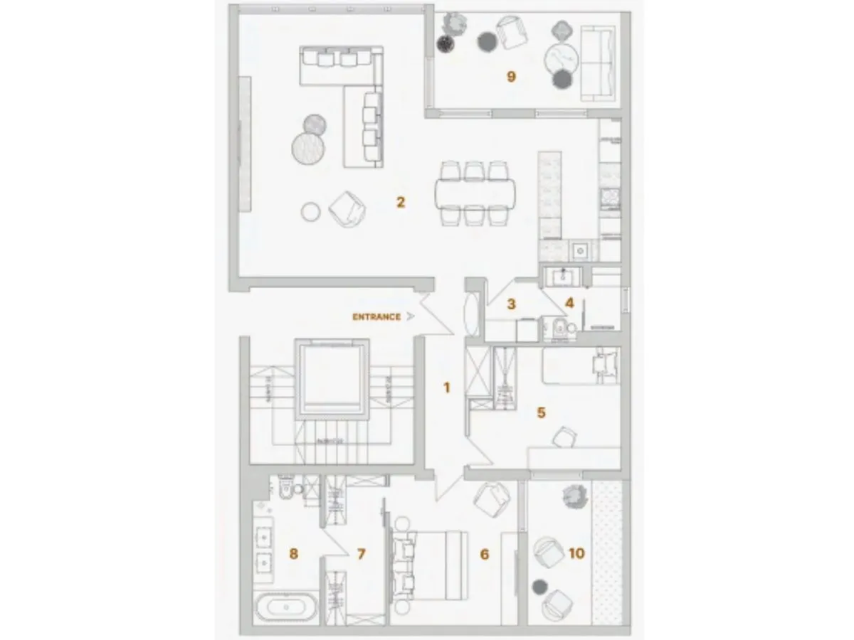 Sale, three bedroom apartment, 131m², Dedinje Sve Podlokacije, Beograd
