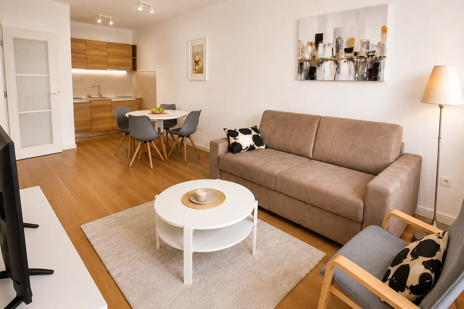 Rent, one bedroom apartment, 47m², Central Point, Podgorica