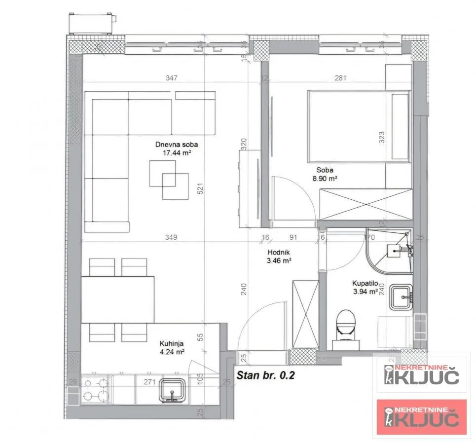 Prodaja, jednosoban stan, 38m², Novo naselje, Novi Sad