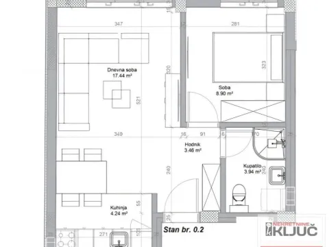 Prodaja, jednosoban stan, 38m², Novo naselje, Novi Sad