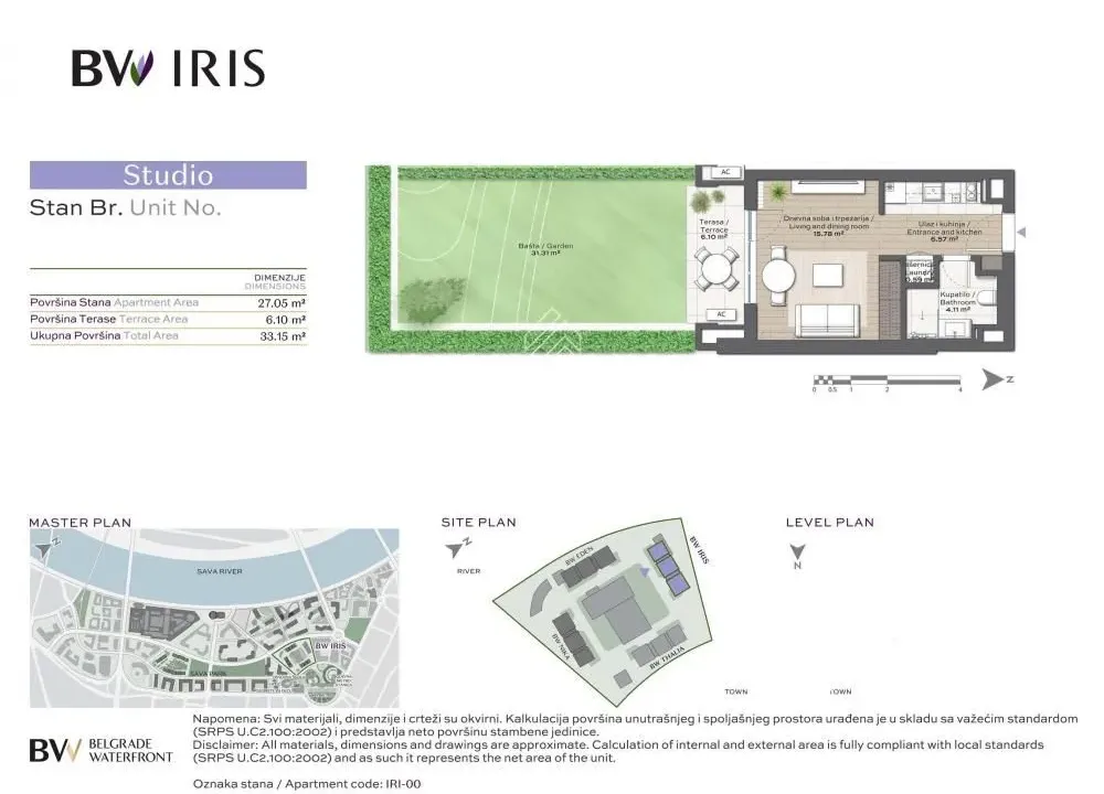 Prodaja, stan, 33m², Savski Venac, Beograd
