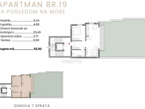 Sale, one bedroom apartment, 35m², Bečići, Budva - image 21