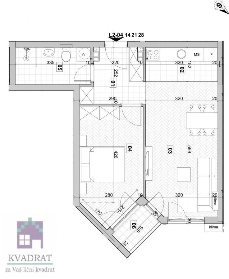 Prodaja, dvosoban stan, 42m², Veternik, Novi Sad Sve Podlokacije