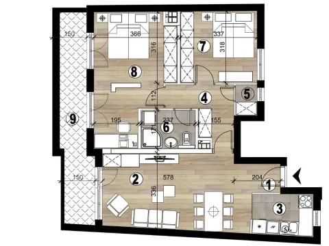 Prodaja, stan, 78m², Vukov Spomenik, Zvezdara Sve Podlokacije - image 4