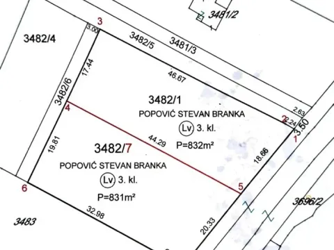 Prodaja, plac, 831m², Kličevo, Nikšić - image 1