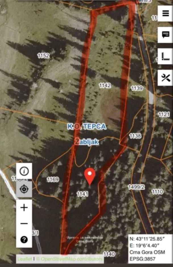 Prodaja, plac, 9000m², Nadgora, Žabljak