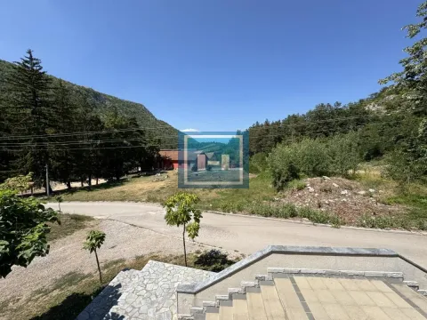 View from the stairs toward the yard and surrounding nature. - image 10
