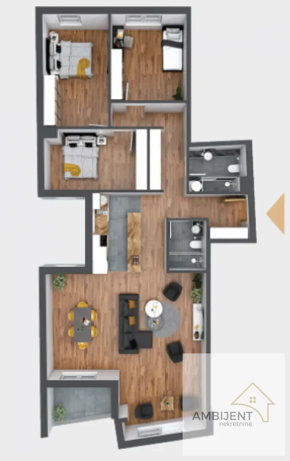 Prodaja, četvorosoban stan, 112m², Palilula Sve Podlokacije, Beograd