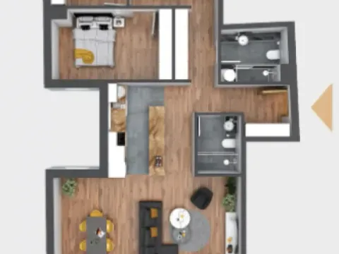 Sale, four bedroom apartment, 112m², Palilula Sve Podlokacije, Beograd - image 2