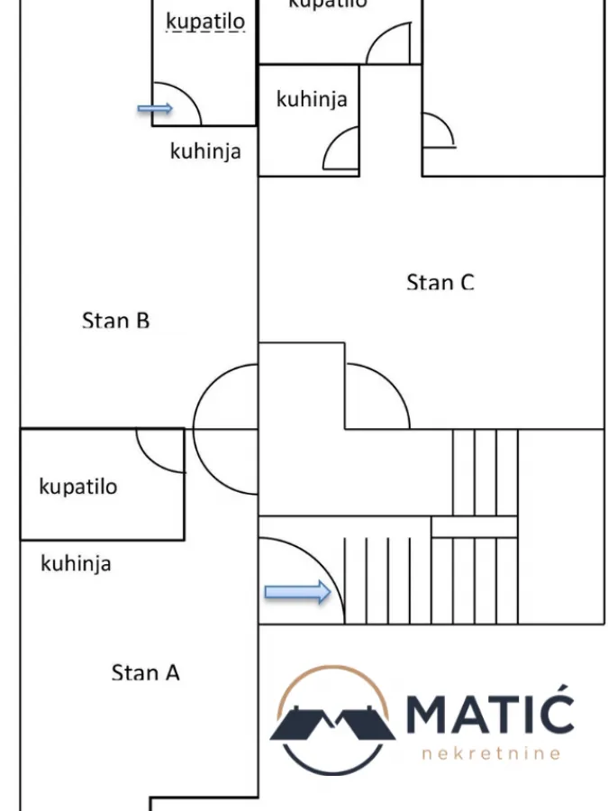 Sale, four bedroom apartment, 83m², Centar, Novi Sad