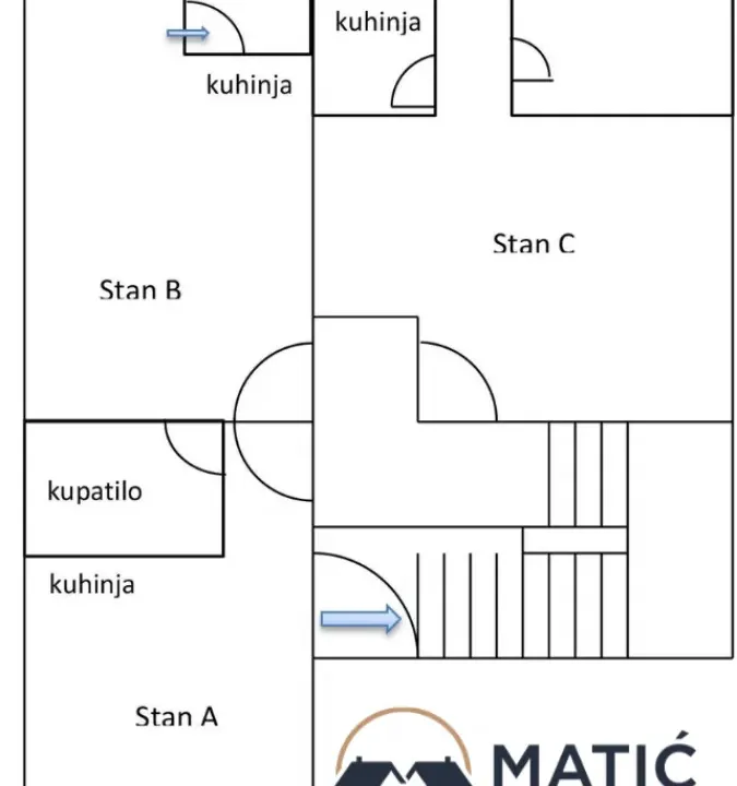 Prodaja, četvorosoban stan, 83m², Centar, Novi Sad