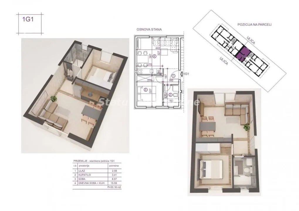 Prodaja, jednosoban stan, 30m², Veternik, Novi Sad Sve Podlokacije
