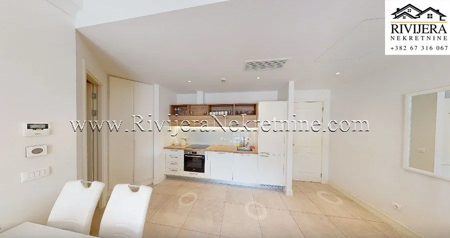Prodaja, jednosoban stan, 55m², Luštica Bay, Tivat