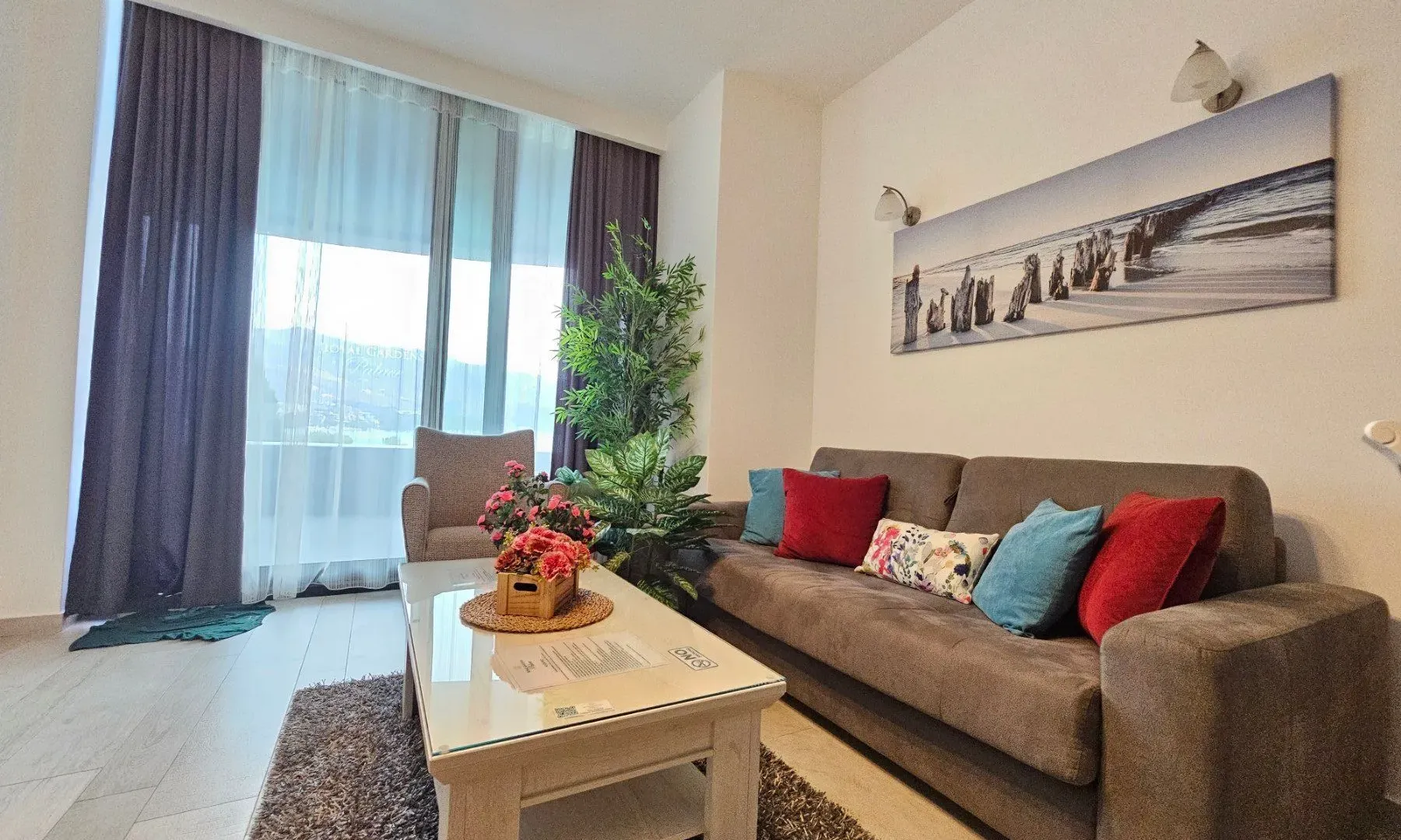 Rent, one bedroom apartment, 57m², Budva, Crna Gora