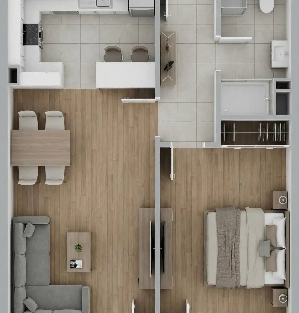 Prodaja, garsonjera, 31m², Kavač, Kotor