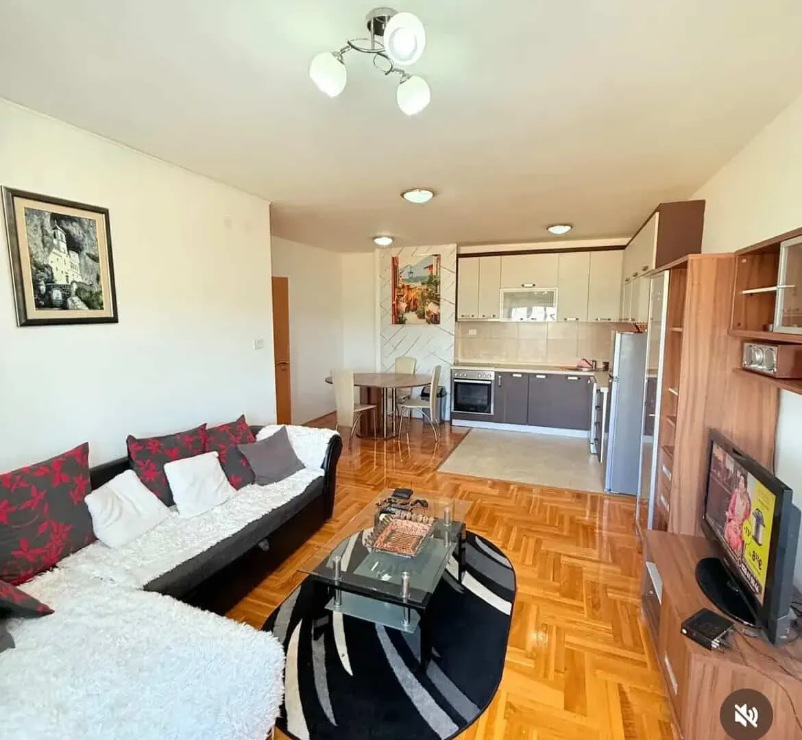 Rent, two bedroom apartment, 60m², City Kvart, Podgorica