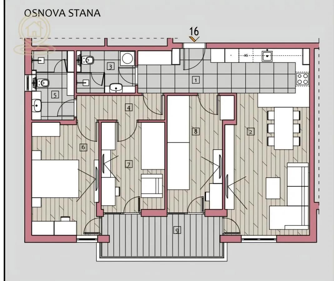 Prodaja, četvorosoban stan, 91m², Medijana, Niš