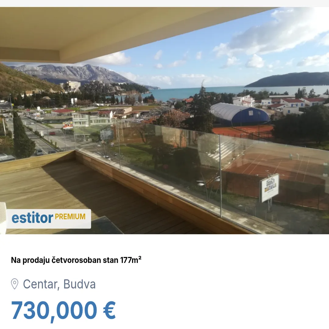 Sale, four bedroom apartment, 177m², Centar, Budva