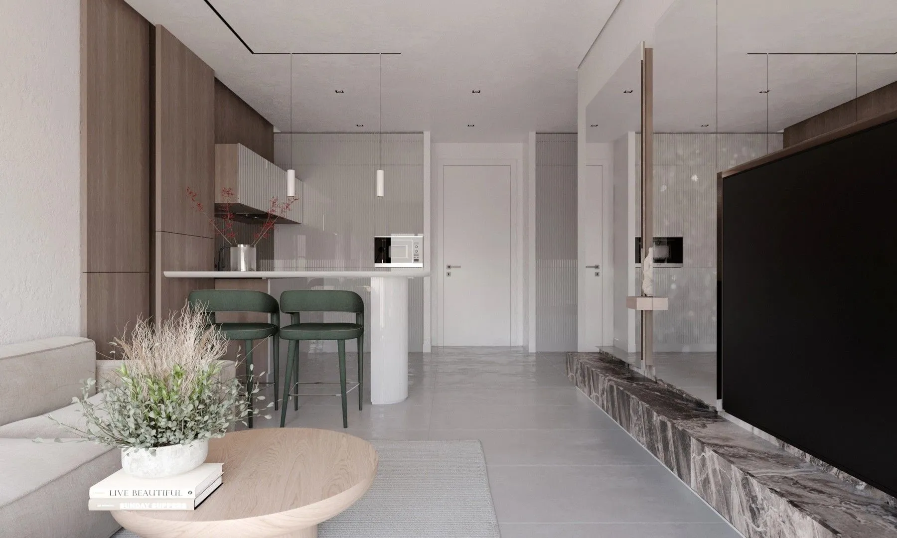 Prodaja, jednosoban stan, 43m², Mažina, Tivat