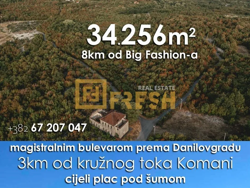 Prodaja, plac, 34256m², Ostalo, Podgorica