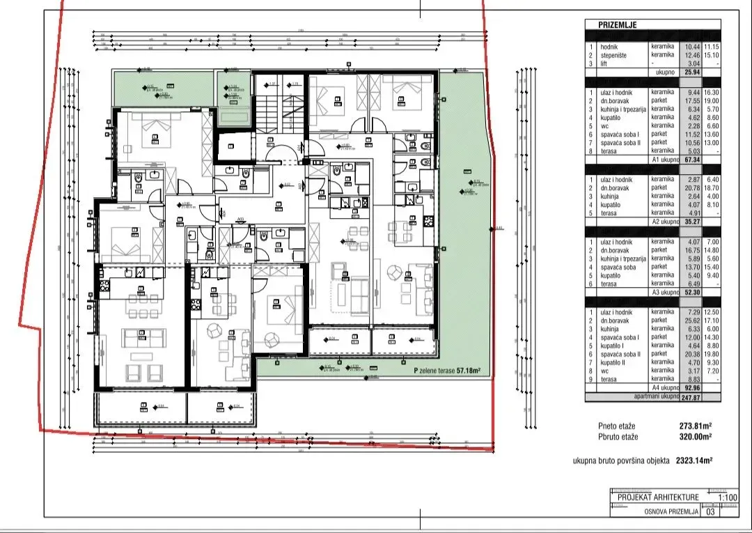 Prodaja, trosoban stan, 67m², Gospoština, Budva