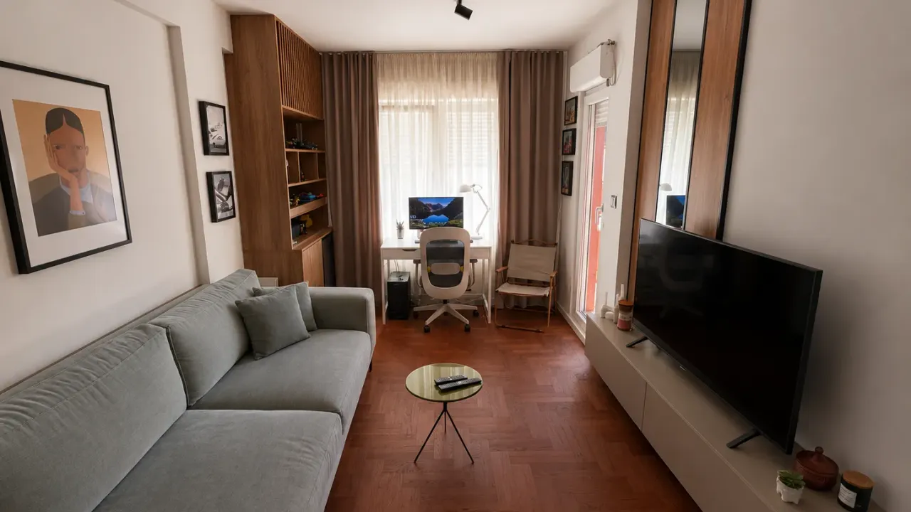 Rent, one bedroom apartment, 37m², Momišići, Podgorica