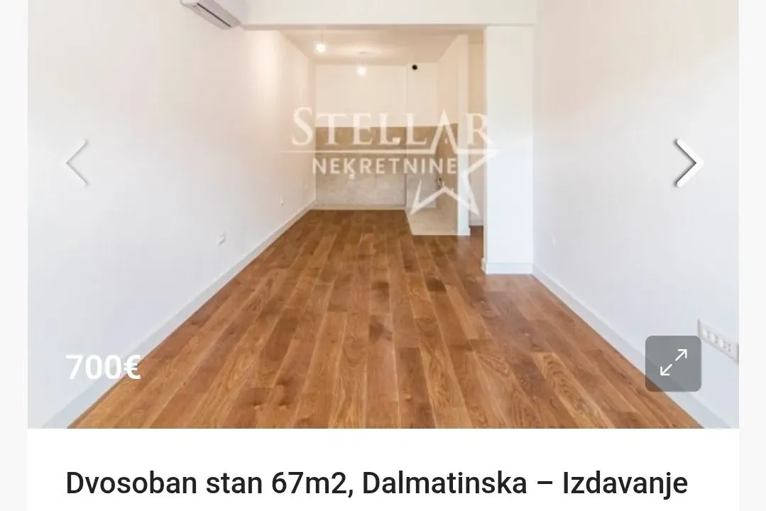 Izdavanje, stan, 67m², Blok 6, Podgorica