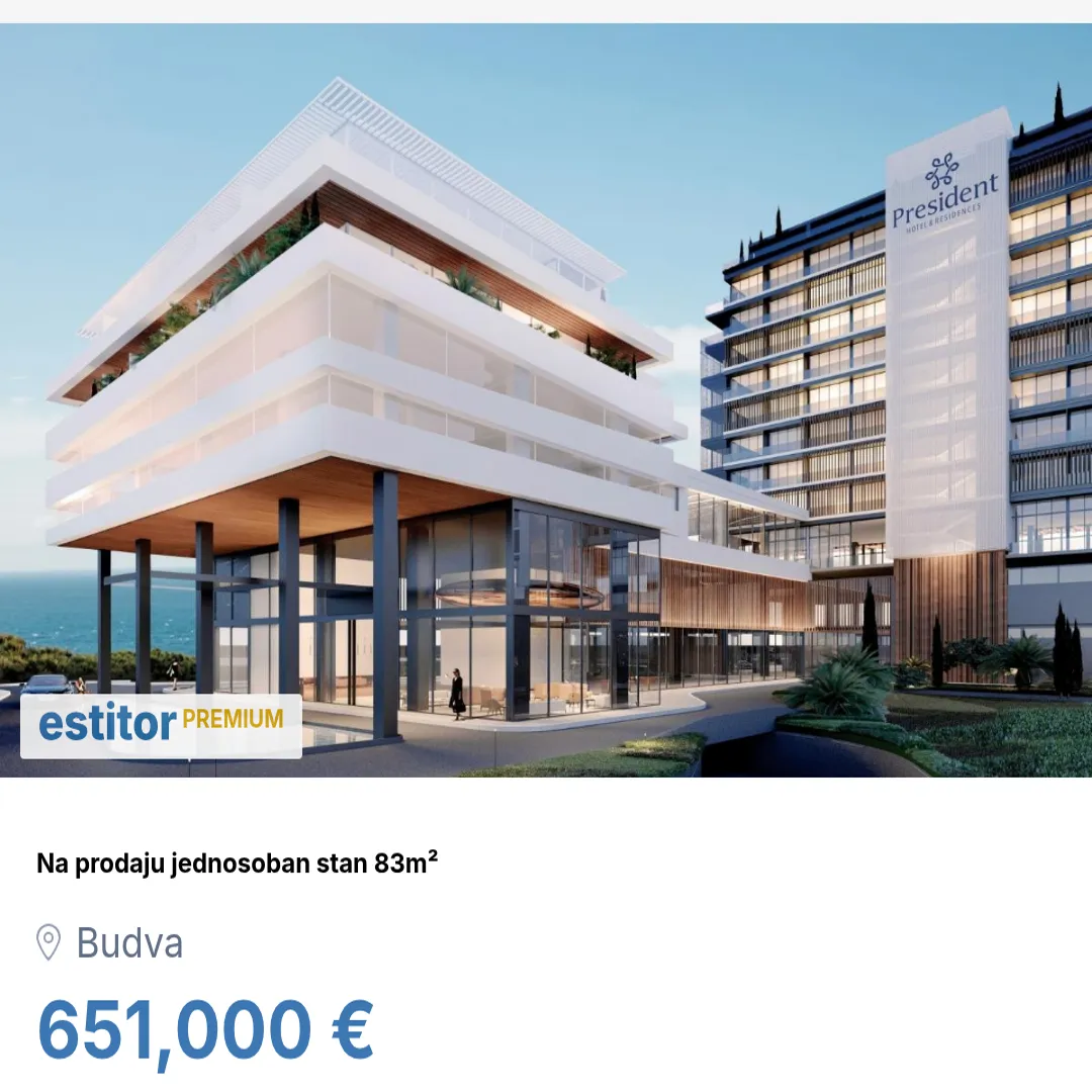 Sale, one bedroom apartment, 83m², Budva, Crna Gora