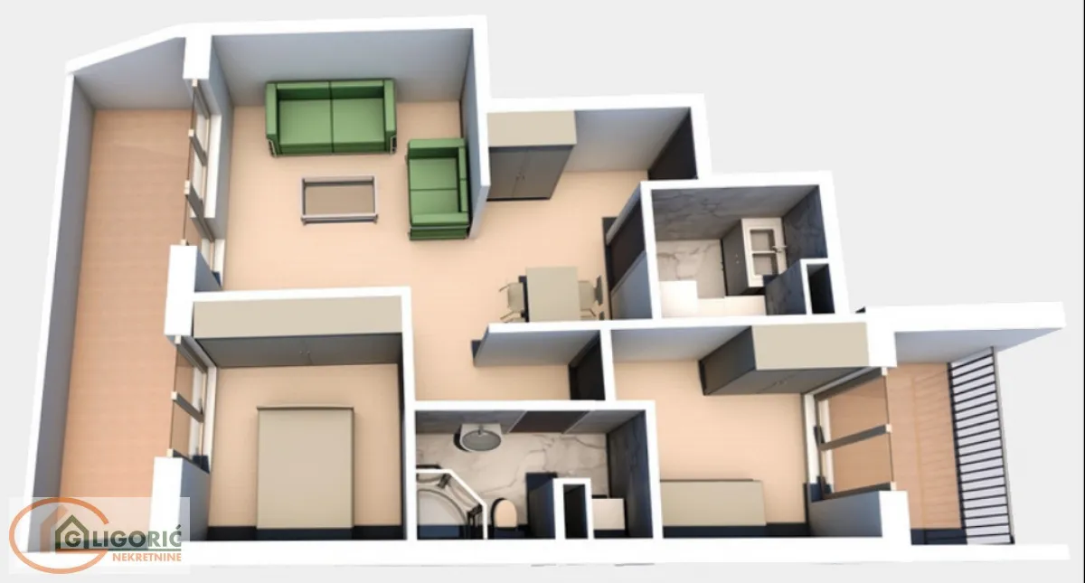 Prodaja, dvosoban stan, 66m², Cvetkova Pijaca, Zvezdara Sve Podlokacije